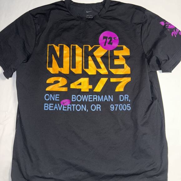 XL- Nike 24/7 Retro Bodega Cat Beaverton Hyverse Dri-Fit 72¢ FN3988-133 EUC - Picture 1 of 5